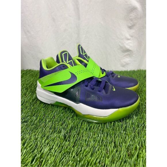 Nike id KD 4 Nerf Purple / Neon Green Sneakers Kevin Durant 532272-991 Size 7.5 - Picture 1 of 6